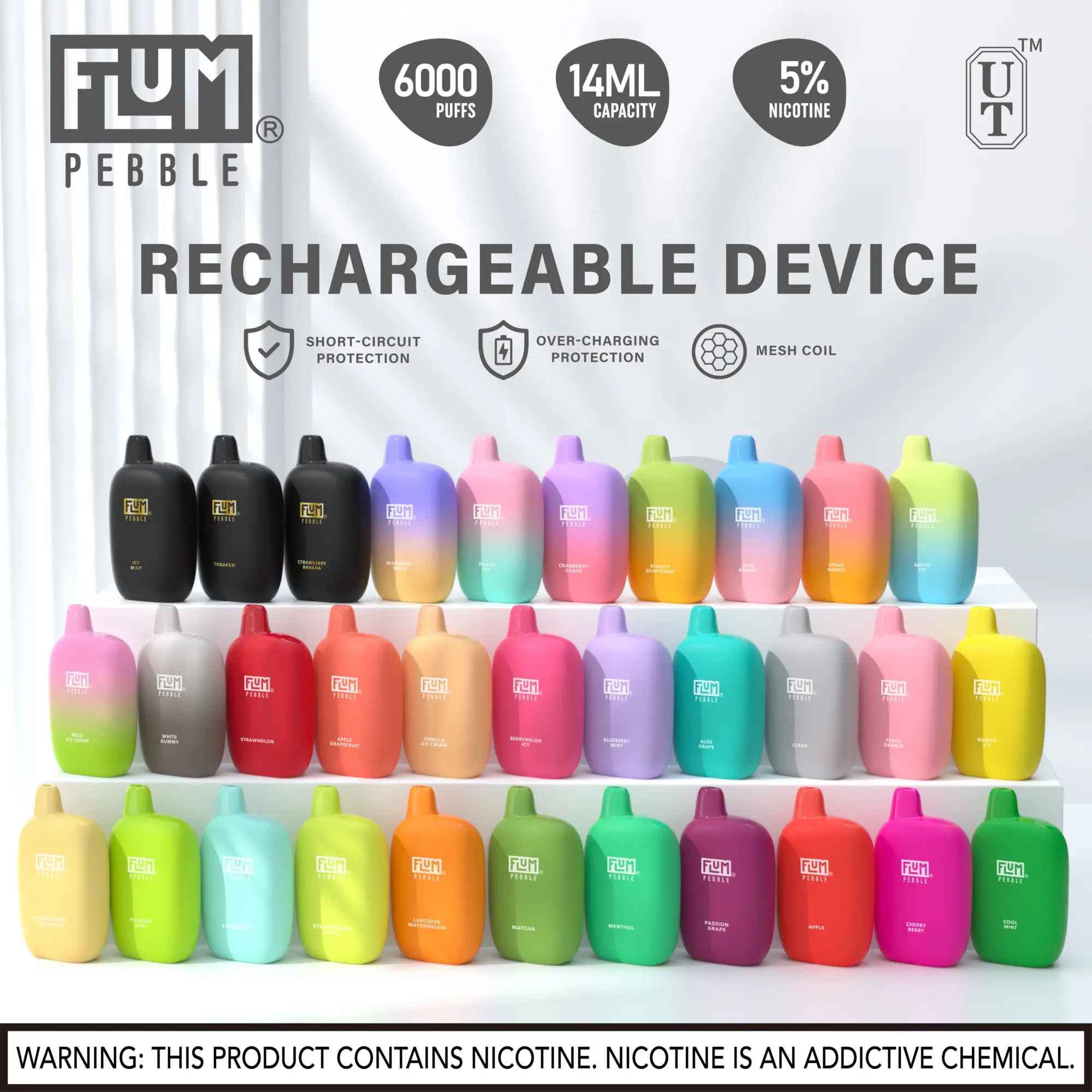 Flum vape lineup 2026 – Pebble, Float Mello Pro 50K, Mello, Float X and GIO