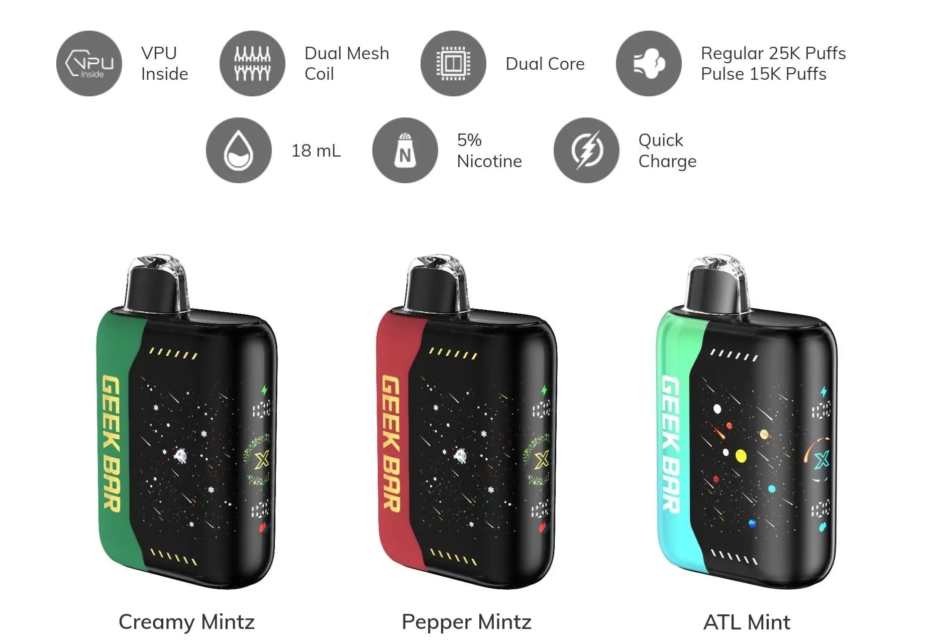 GEEK BAR PULSE X 25000 RECHARGEABLE