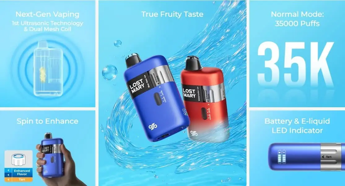 Lost Mary ULTRASONIC 35K Disposable Vape