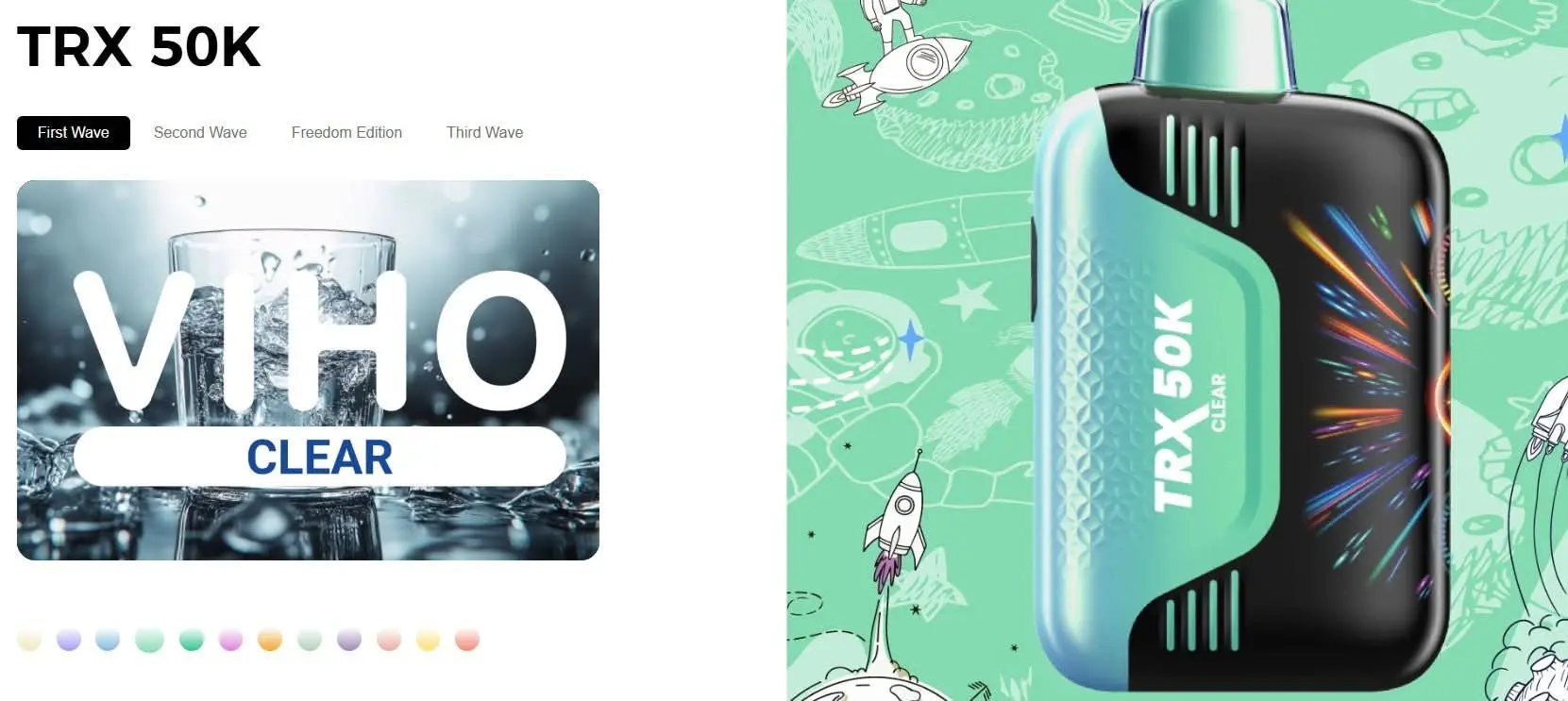 VIHO TRX Disposable Vape - 50K Puffs