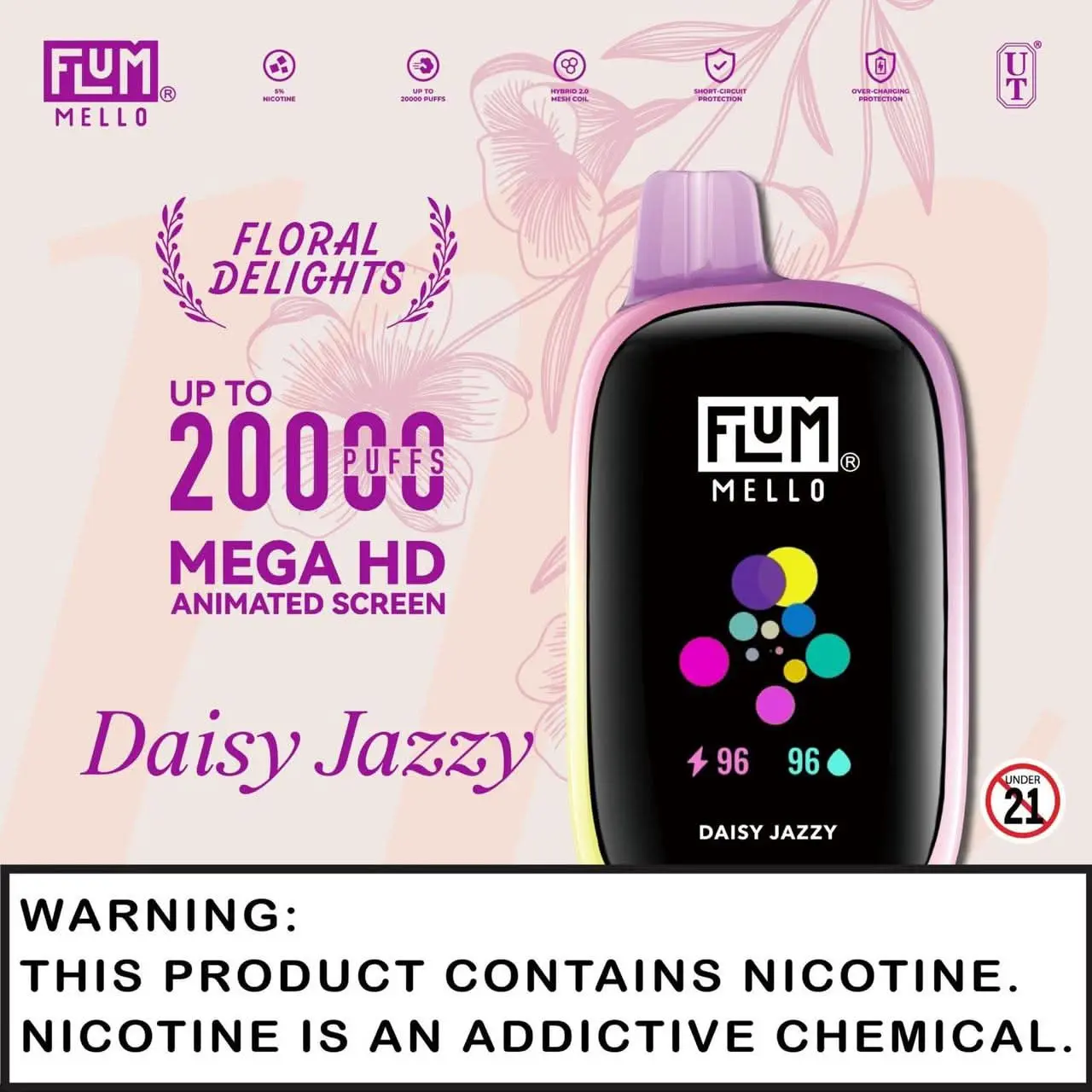FLUM MELLO DISPOSABLE VAPE 5% NICOTINE