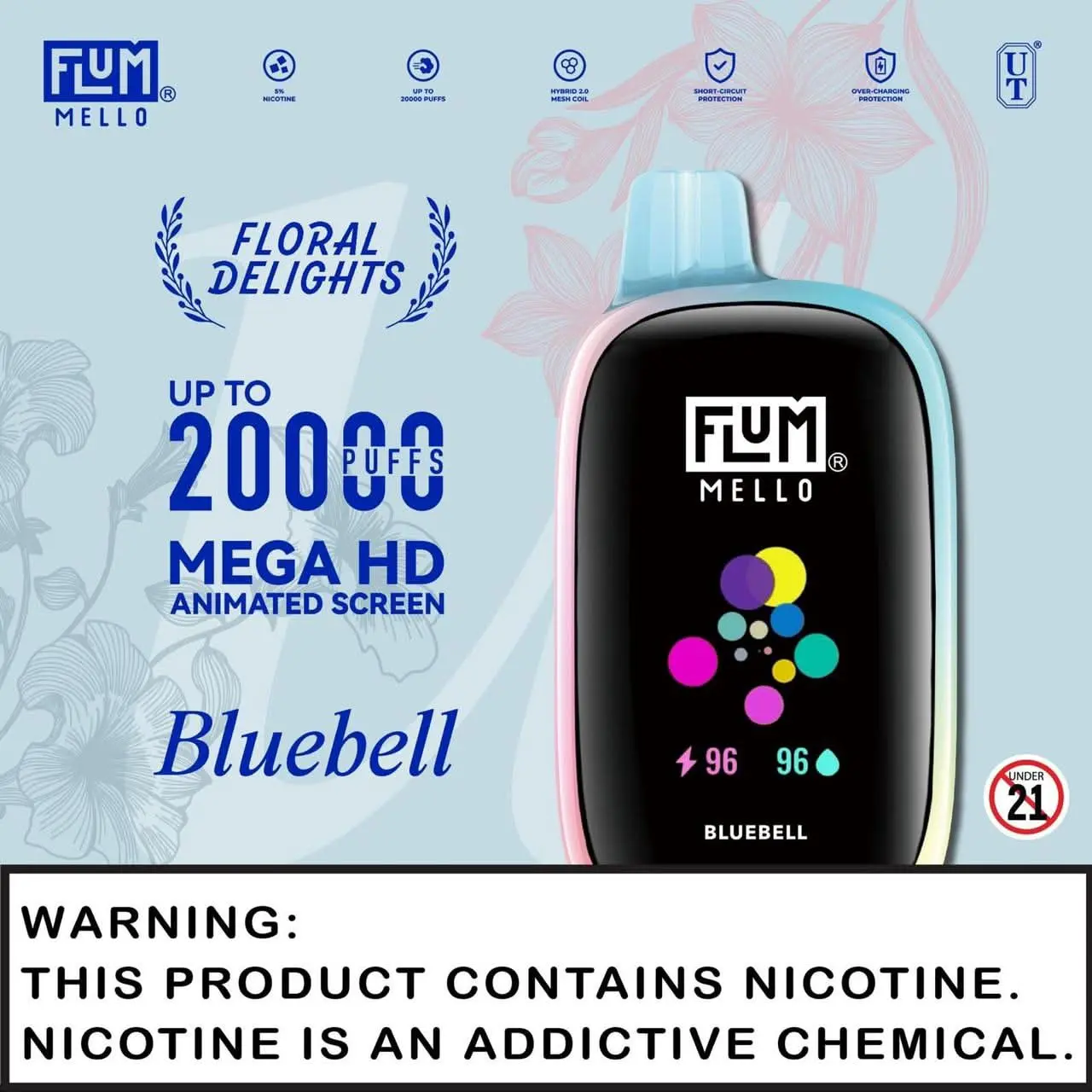 FLUM MELLO DISPOSABLE VAPE 5% NICOTINE