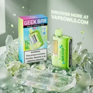 Geek Bar CLR 50K 50K-Puff Rechargeable Vape – 5% Nic, 17 mL, Ice Flavors