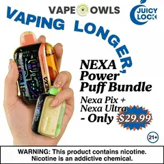 Nexa Ultra II 50K visible tank disposable vape device