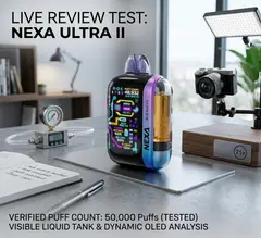 Nexa Ultra II 50K dual mesh coil disposable vape