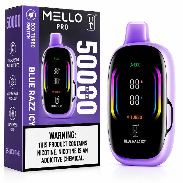Flum Float Mello Pro 50K Disposable Vape – Rechargeable, Dual Mesh Coil, 17 Flavors, 5% Nic, 21+