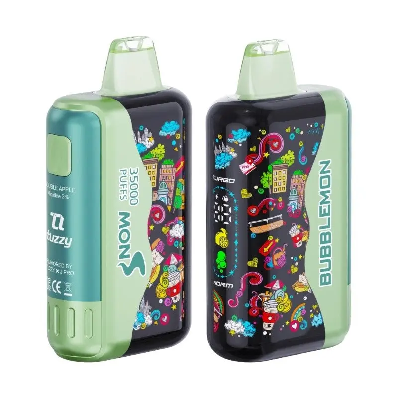 Bubblemon Graffiti Tuzzy 35K Disposable Vape – 35,000 Puffs, Rechargeable, 15 Flavors, 2% Nic, 21+