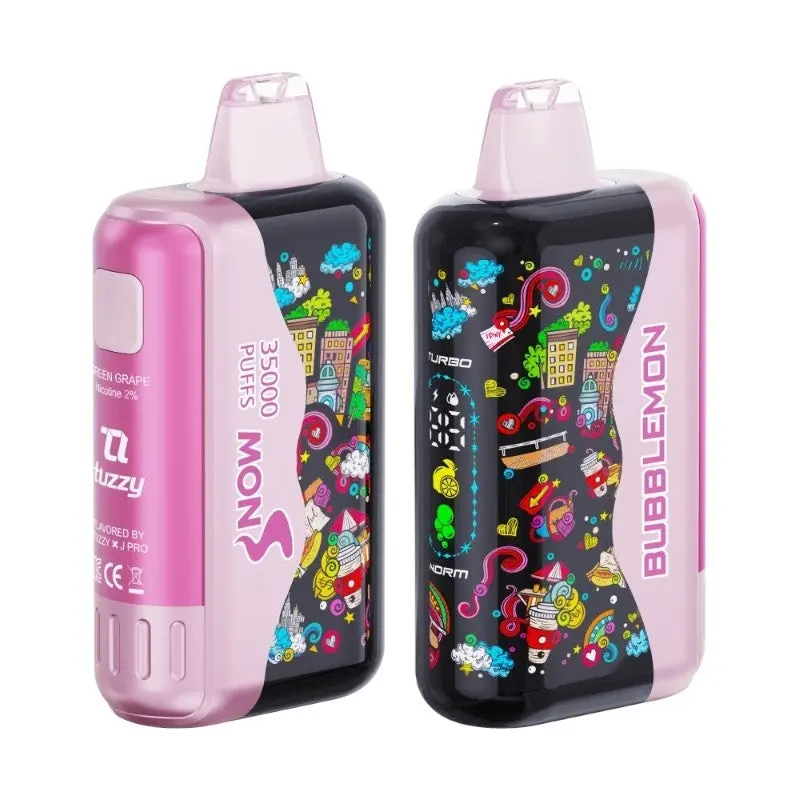 Bubblemon Graffiti Tuzzy 35K Disposable Vape – 35,000 Puffs, Rechargeable, 15 Flavors, 2% Nic, 21+