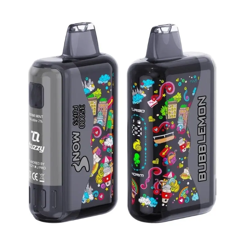 Bubblemon Graffiti Tuzzy 35K Disposable Vape – 35,000 Puffs, Rechargeable, 15 Flavors, 2% Nic, 21+