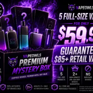 Owl Mystery Box - 5 Full-Size Vapes