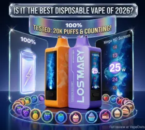 Lost Mary MO20000 Pro tested: 20K puffs, adjustable wattage, Mega HD screen & 19+ flavors. Is it the best disposable vape of 2026? Full review at VapeOwls.