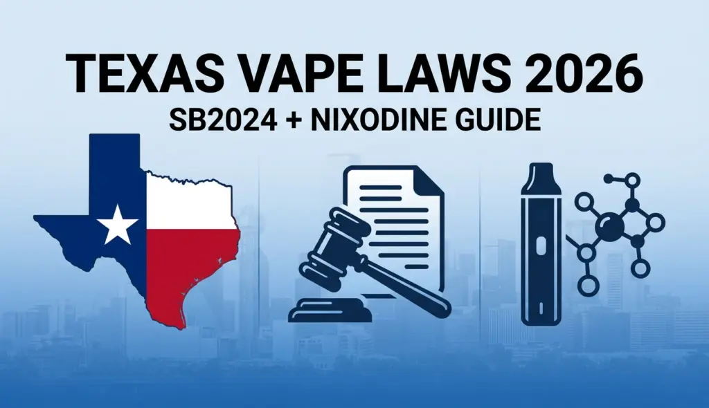 Texas Vape Laws in 2026: What Got Banned, Who Won, and What Is Nixodine?