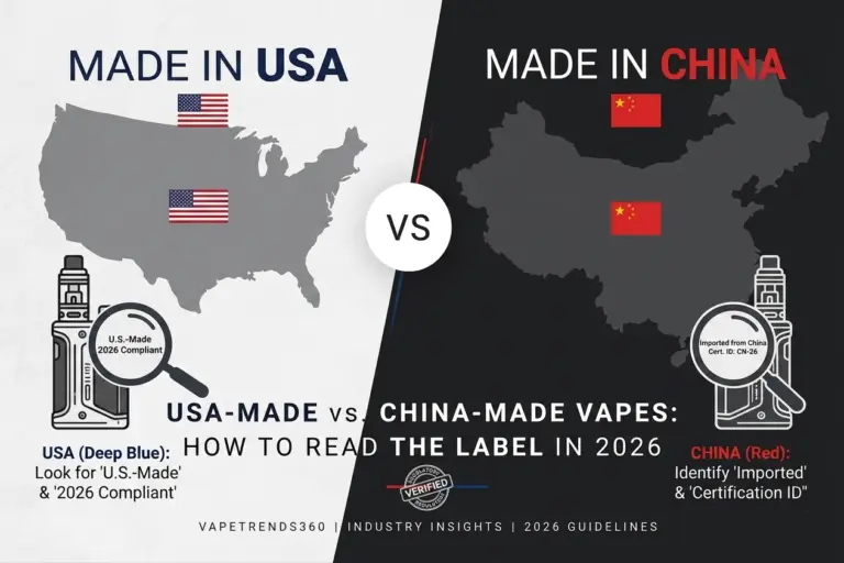 USA-Made vs. China-Made Vapes: How to Read the Label in 2026