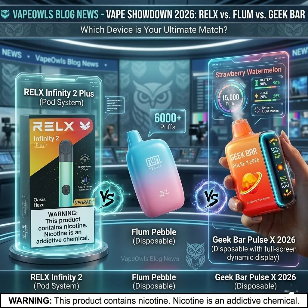 RELX Infinity 2 vs Flum Pebble vs Pulse X: Which to Buy?