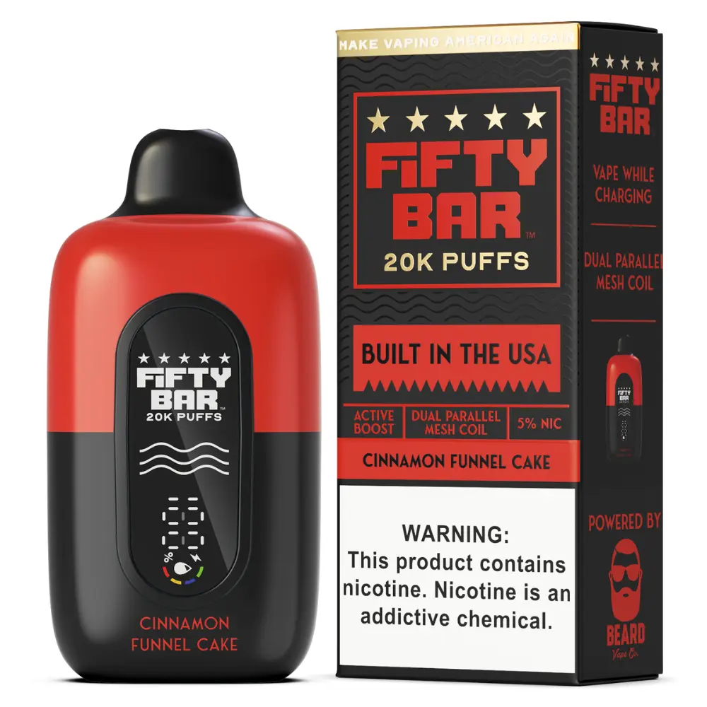 Fifty Bar 20K Cinnamon Funnel Cake disposable vape
