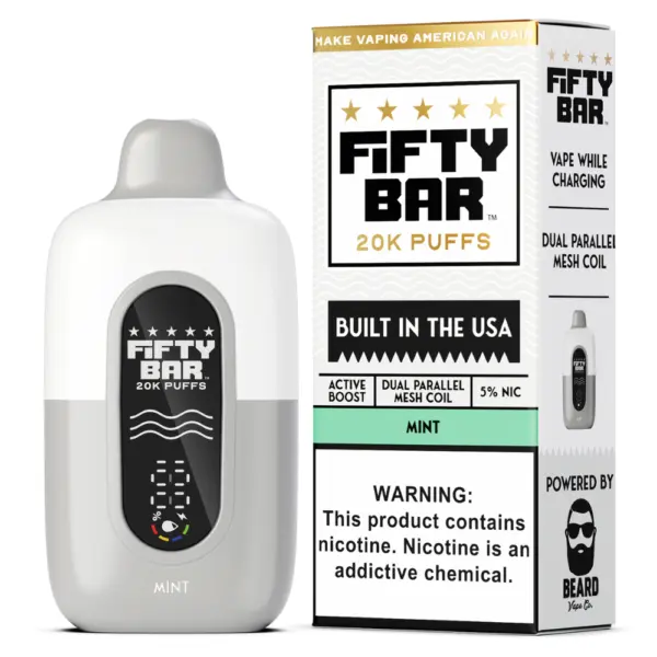 Fifty Bar 20K Mint disposable vape