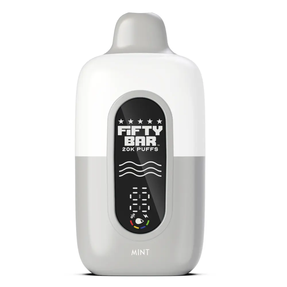 Fifty Bar 20K Mint disposable vape – device view